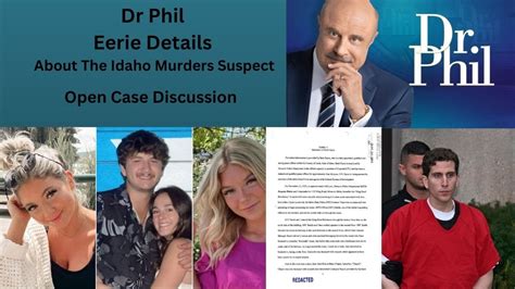 Days after the Idaho killings, Bryan Kohberger made it to a routine medical appointment. . Dr phil idaho murders